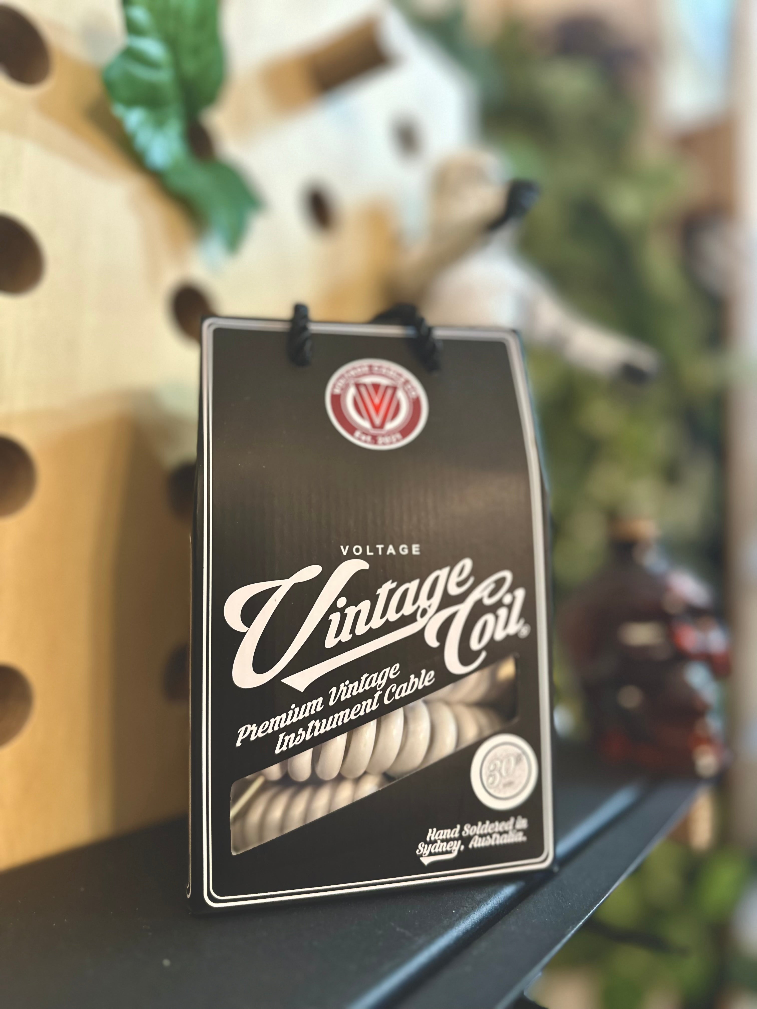 Voltage | Vintage Coil Cable | ST-ST | White | Australian Made ๐ฆ๐บ Voltage | Vintage Coil Cable | ST-ST | White | Australian Made ๐ฆ๐บ